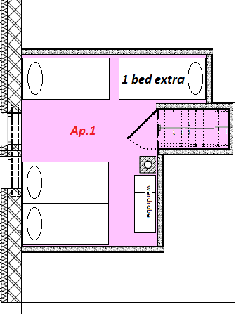 Roof 1bed Extra In. Ap. 1